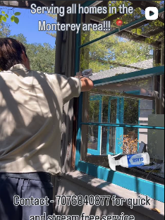 Professional window cleaning in Monterey area
